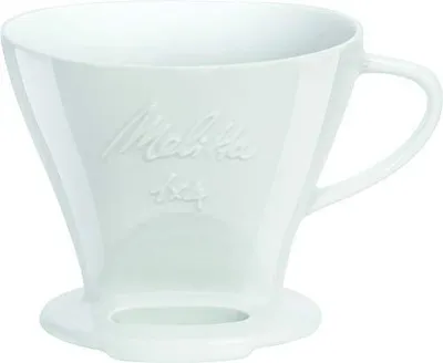 Imagen del producto de Filtros de café de porcelana Melitta, color blanco, paquete de 4 unidades