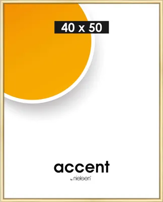 Produktbild von accent by nielsen Kunststoff Bilderrahmen Colorado Uni, 40x50 cm, Gold