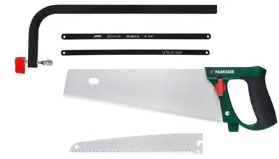 Produktbild von PARKSIDE® Handsägen-Set, Bügel-, Zug- und Fuchsschwanzsäge