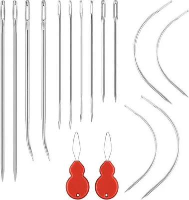 Produktbild von Famanu Nähnadeln Set mit Nadeleinfädeln – 14-teilig