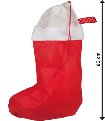 Produktbild von Nikolaus-Stiefel zum Hängen, mit Zugband, H:ca. 60 cm