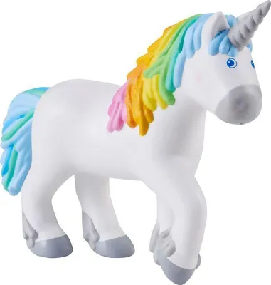Produktbild von HABA Minipuppe Little Friends - Einhorn Ruby Rainbow