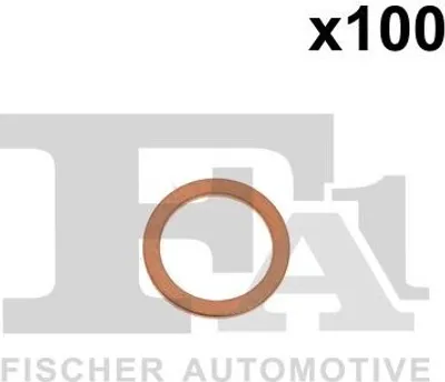 Produktbild von FA1 Dichtring 722.520.100 1mm Kupfer 10mm 14mm