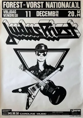 Productafbeelding van Judas Priest - Concert in België, 1981 - Poster - 70x100 cm