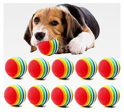 Produktbild von Mini-Hundespielzeug für kleine Hunde, Kaubälle, Tennisbälle, 10 Stück