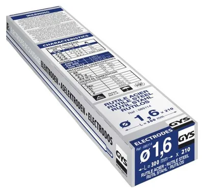 Image de 210 Électrodes rutiles acier Ø 1.6 mm GYS 085114