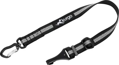 Produktbild von Kurgo Seatbelt Tether with Latch schwarz / grau