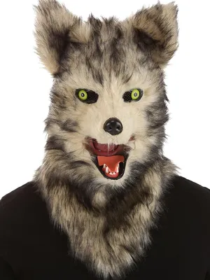 Produktbild von Wolf Maske mit beweglichem Mund