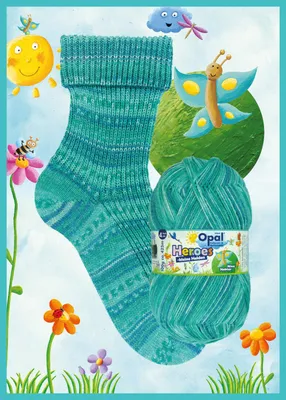 Produktbild von Opal Heroes Pullover- u. Sockenwolle 4-fädig 100g/425m 75% Schurwolle/25% Polyamid 11542 Nina Nektar
