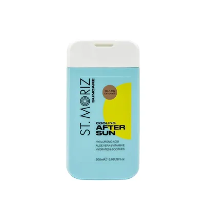 Produktbild von ST. MORIZ Kühlendes After-Sun-Gel für eine länger anhaltende Bräune | Feuchtigkeitsspendendes After-Sun-Körpergel mit Hyaluronsäure, Aloe Vera