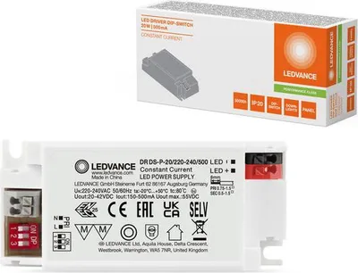 Zdjęcie produktu dla LEDVANCE Sterownik LED DIP-SWITCH -20/220-240/500 4099854077050