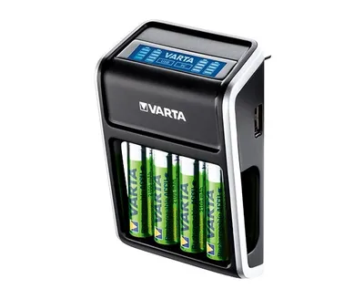 Produktbild von Varta -57677, Nickel-Metallhydrid (NiMH), Umgekehrte Polarität, Kurzschluß, 9v, AA, AAA, 4 Stück(e), Akkus/Batterien enthalten