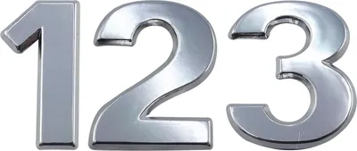 Produktbild von Ziffer selbstklebend, Type 4, Höhe 30 mm, Aluminium silber eloxiert