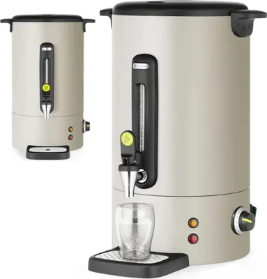 Produktbild von Glühweinkocher mit Zapfhahn und Abtropfschale 16 l 1650 W - hellgrau