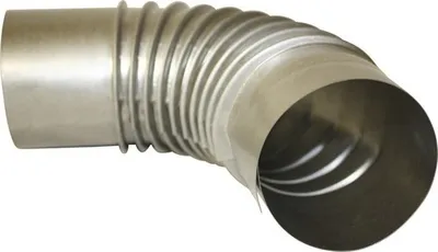 Produktbild von Ofenrohr-Bogen 90° Ø80 mm ohne Tür feueraluminiert