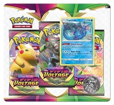 Produktbild von Pokemon Vivid Voltage: Vaporeon 3-Pack Blister
