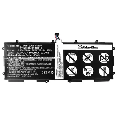 Akku fuer Samsung Galaxy Note 10.1 LTE - 7000mAh
