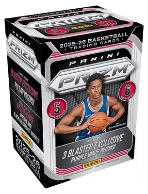 Zdjęcie produktu dla Pudełko z kartami kolekcjonerskimi koszykarskimi Panini Prizm, sezon 2025-26