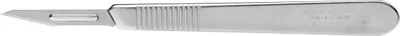 Produktbild von MARTOR GRAFIX-Skalpell klein mit spitzer Klinge, Bestelmesser, Modellbaumesser, für 3D Druck, Hobbymesser verchromter Stahl, Werkzeugloser Klingenwechsel, ergonomischer Griff