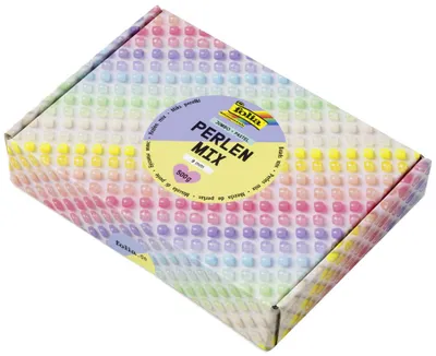 Produktbild von folia Kunstoffperlen-Mix PASTEL Jumbobox 500 g
