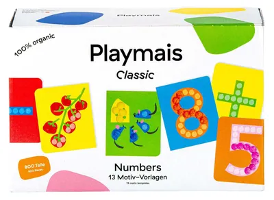 Produktbild von PlayMais Lernspielzeug Classic Numbers 800 Teile kreativ basteln