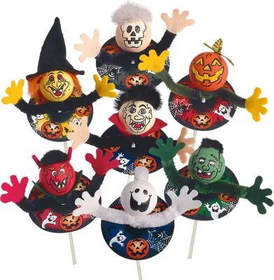 Produktbild von 100 Chenille Halloween Karneval Einstecker
