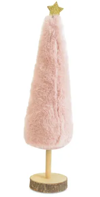 Produktbild von Riffelmacher Deko Plüsch Weihnachtsbaum Rosa 12088 - 30 cm
