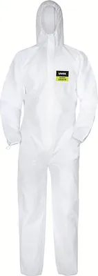 Image de UVEX Combinaison jetable 5/6 air 98173 Protection chimique 5/6 blanc taille 2XL, Niveau de protection:Type 5/6, Taille:3XL
