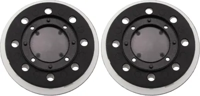 Produktbild von 2x Trade-Shop Klett Schleifteller / Haftteller / Stützteller kompatibel mit Festool ES 125, ETS 125, ETSC 125 EQ Exzenterschleifer ersetzt 492280