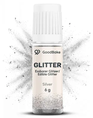 Produktbild von GoodBake Essbarer Glitzer Silber 6g – Tortendeko, Backdekoration, Cupcakes & Gebäck verzieren