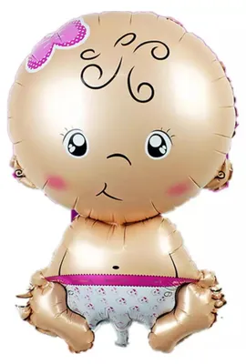 Produktbild von Folienballon Baby Girl, Mädchen, ca. 78 x 49 cm