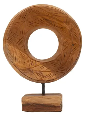 Immagine prodotto di Mauro Ferretti Scultura Dorat in Teak Ric, 20x10x28 cm