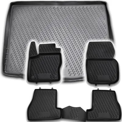 Produktbild von Gummi Kofferraumwanne + Fußmatten Set für Ford Focus MK3, Bj. 4/2011-2015