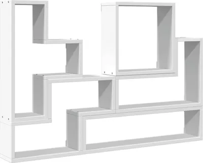 Obrázok produktu pre vidaXL Nástenná polica biela 96x12x64 cm materiál na báze dreva
