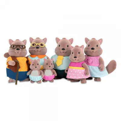 Immagine prodotto di Li'l Woodzeez - Famiglia di scoiattoli con i nonni
