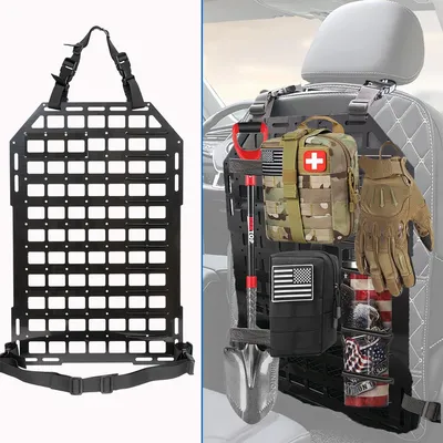 Produktbild von Molle Panel Auto 58cm*36cm Molle Rücksitz Rückenlehnen Organizer Lagerung Abs-Kunststoff Umweltfreundlich und Vielseitig 1Stück