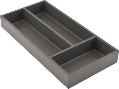 Produktbild von Famanu Besteckkasten-Organizer 3 Fächer - dunkelgrau