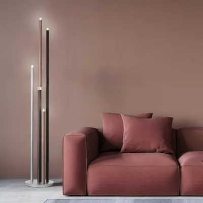 Produktbild von LED Stehlampe, 155,3 cm Höhe, Ø 27,5 cm, 2200 lm, 3000 K, Fußdimmer