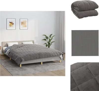 Obrázek produktu pro vidaXL Zátěžová deka šedá 220x230 cm 11 kg látka - Deky