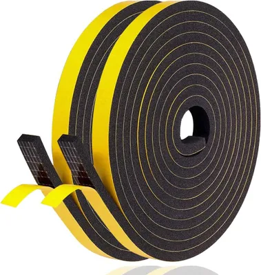 Immagine prodotto di Guarnizione autoadesiva per porte e finestre, in gomma, 10 x 6 mm, 10 metri, per isolamento