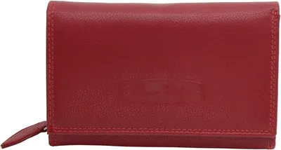 Immagine prodotto di Portafoglio grande da donna in pelle con protezione RFID, ampio spazio, 12 scomparti per carte, scomparto per monete con cerniera, confezione regalo, elegante portafoglio XL orizzontale