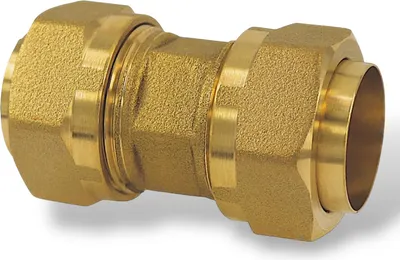 Produktbild von Solar Verschraubung Messing für Edelstahl Wellrohr metallisch dichtend DN16 auf DN16