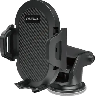Zdjęcie produktu dla Dudao teleskopowy grawitacyjny uchwyt samochodowy na szybę deskę rozdzielczą czarny (new F2S black)