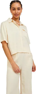Produktbild von Jack & Jones Lark Short Satin Kurzarmhemd Beige L Frau Beige L