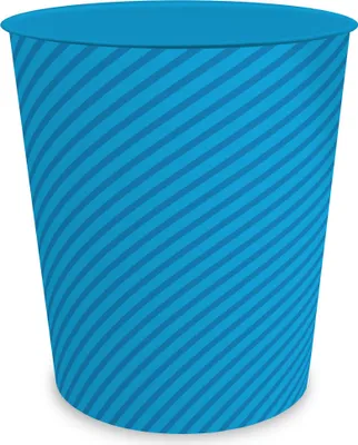 Produktbild von itenga Papierkorb ca. 11 Liter - STRIPE - cyan