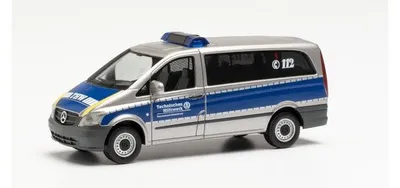 Zdjęcie produktu dla Herpa MB Vito Bus, THW Dillenburg 096140