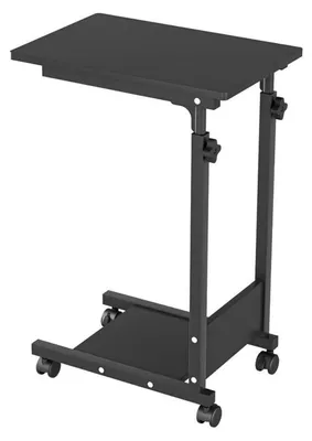 Immagine prodotto di Tavolo portatile per laptop, scrivania per computer, dimensioni 56,5 x 37 x 95 cm, colore nero