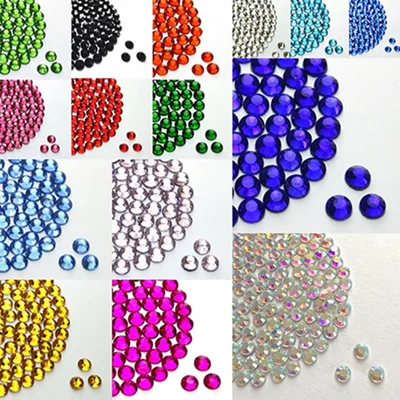 Produktbild von 2000 Stück Harz-Strasssteine mit flacher Rückseite zum Selbermachen, für Handyhüllen, Nagelaufkleber, 2/3/4/5 mm-Helles Rosa,4mm