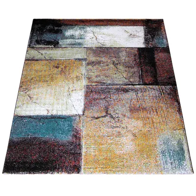 Immagine prodotto di Tappeto soggiorno a pelo corto vintage motivo geometrico stile astratto moderno dimensioni 60x100 cm
