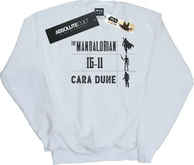 Produktbild von Star Wars - "The Mandalorian Warriors" Sweatshirt für Damen BI38693 (L) (Weiß)